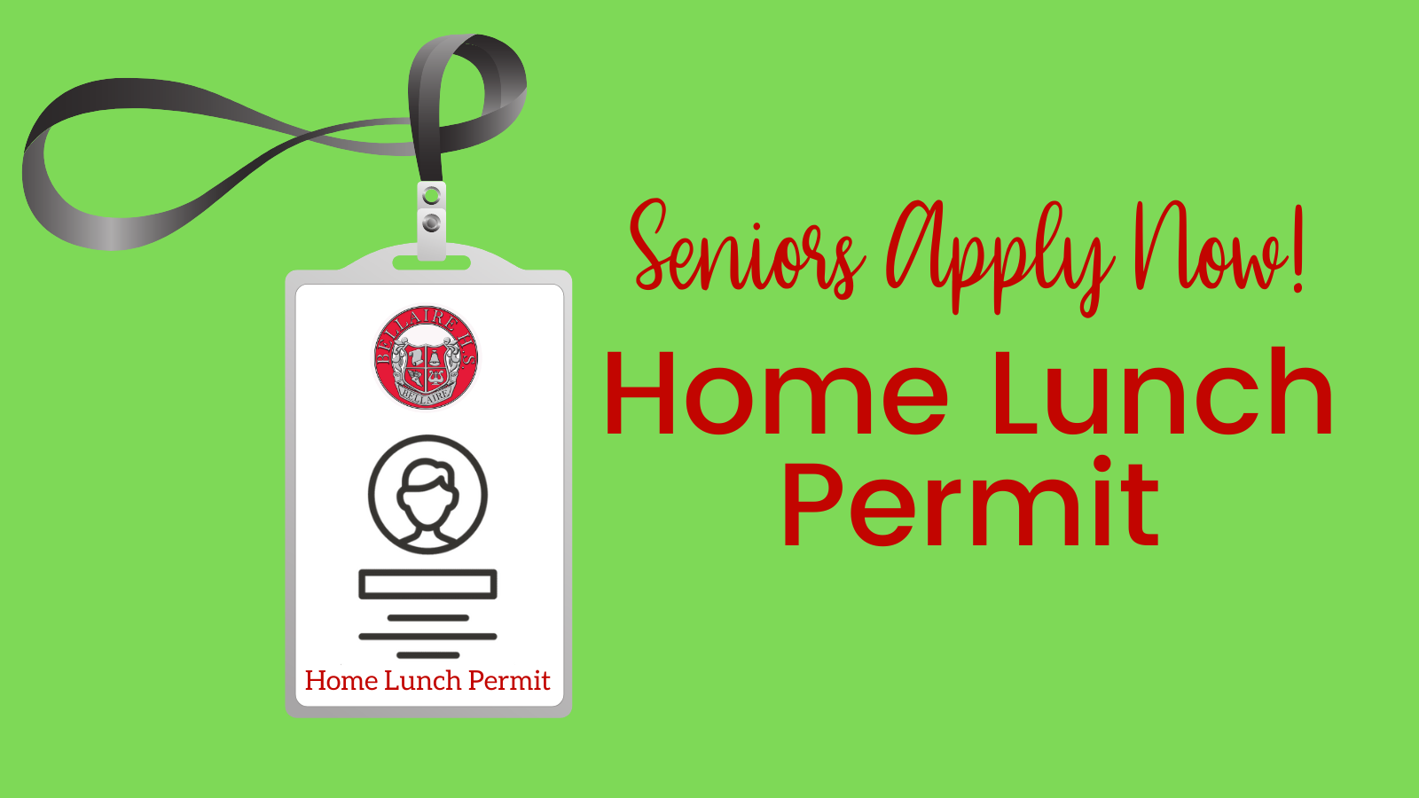 Senior Home Lunch Permit